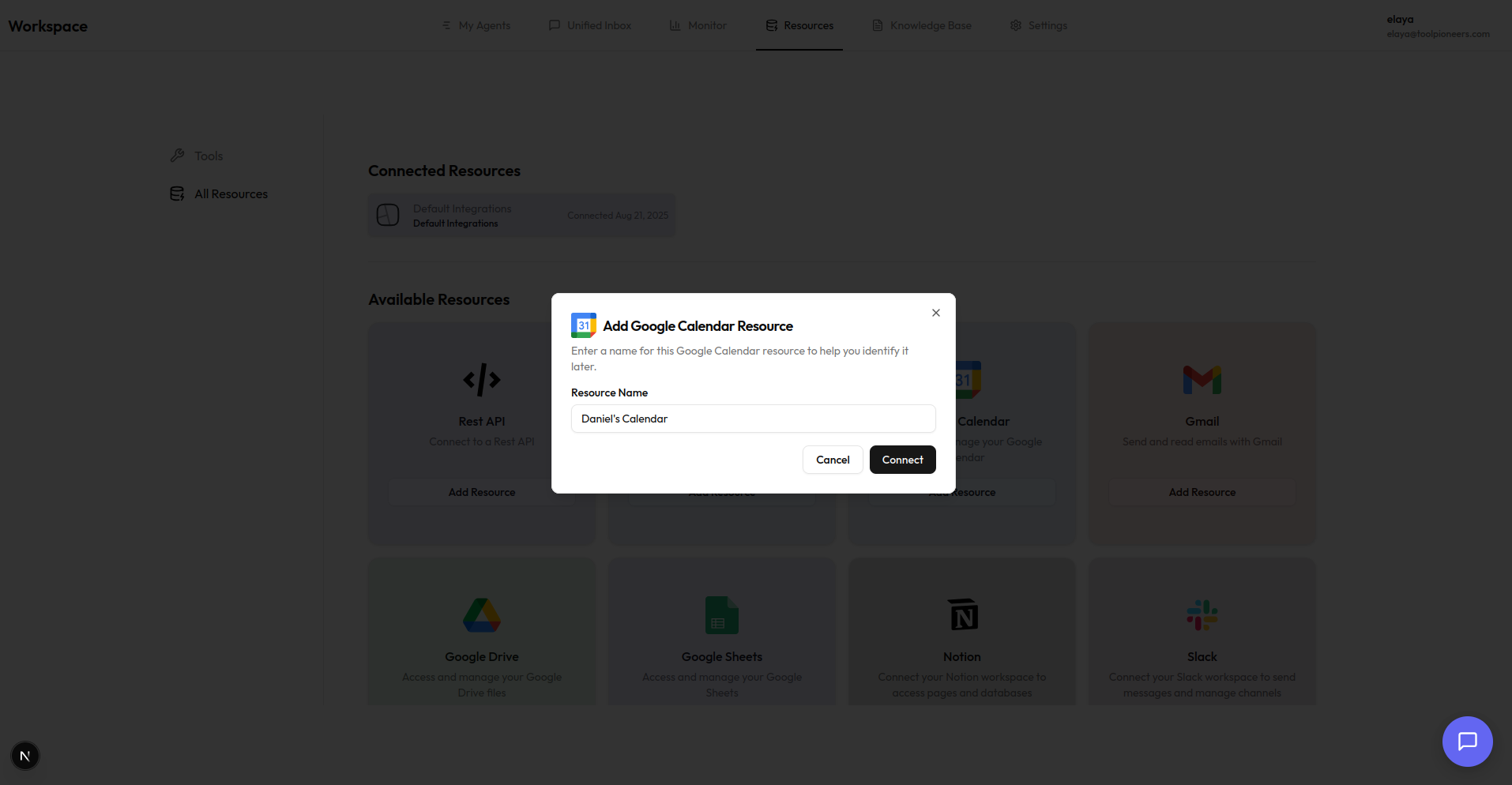 Create a New Resource